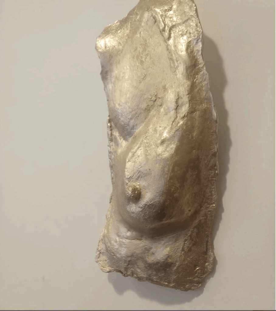 moulage sein bande platre