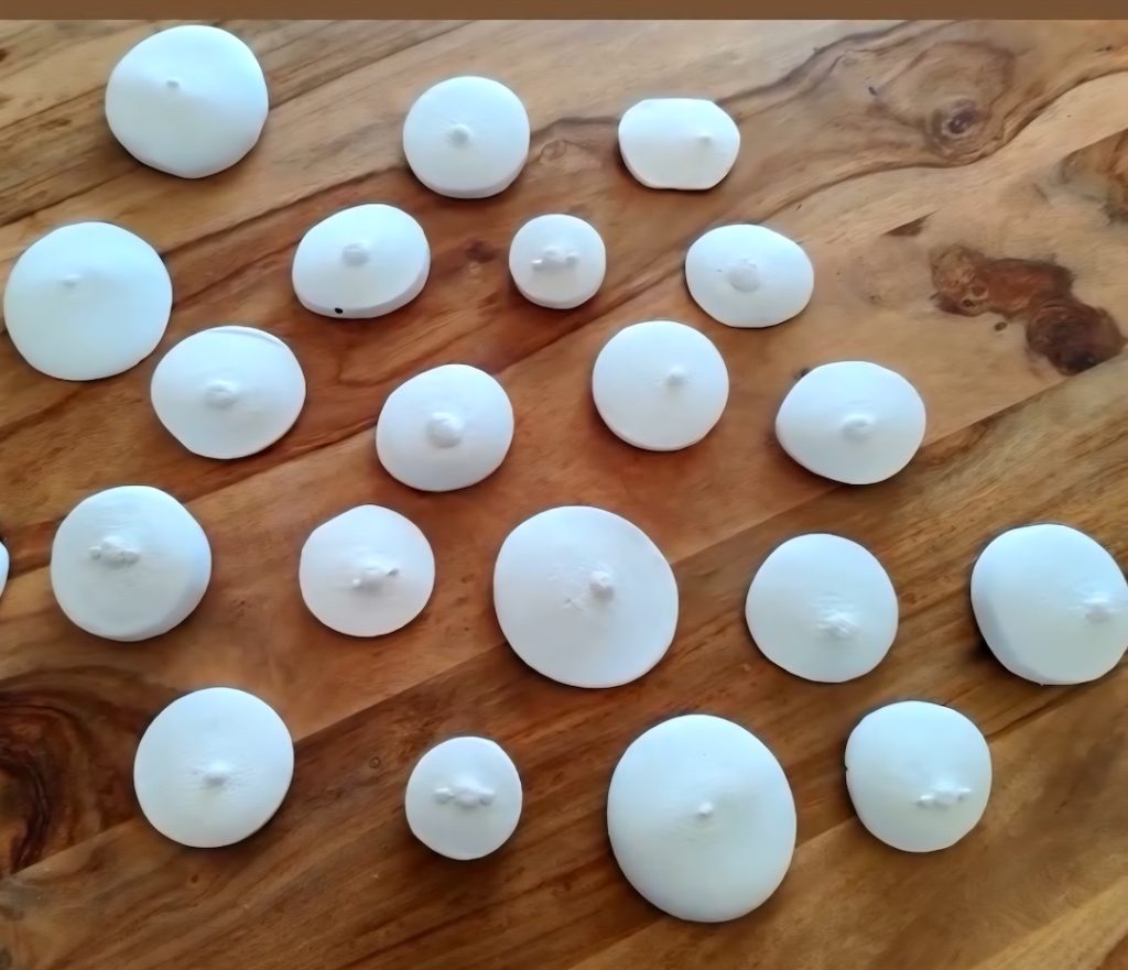 Tirages moulage tetons platre resine